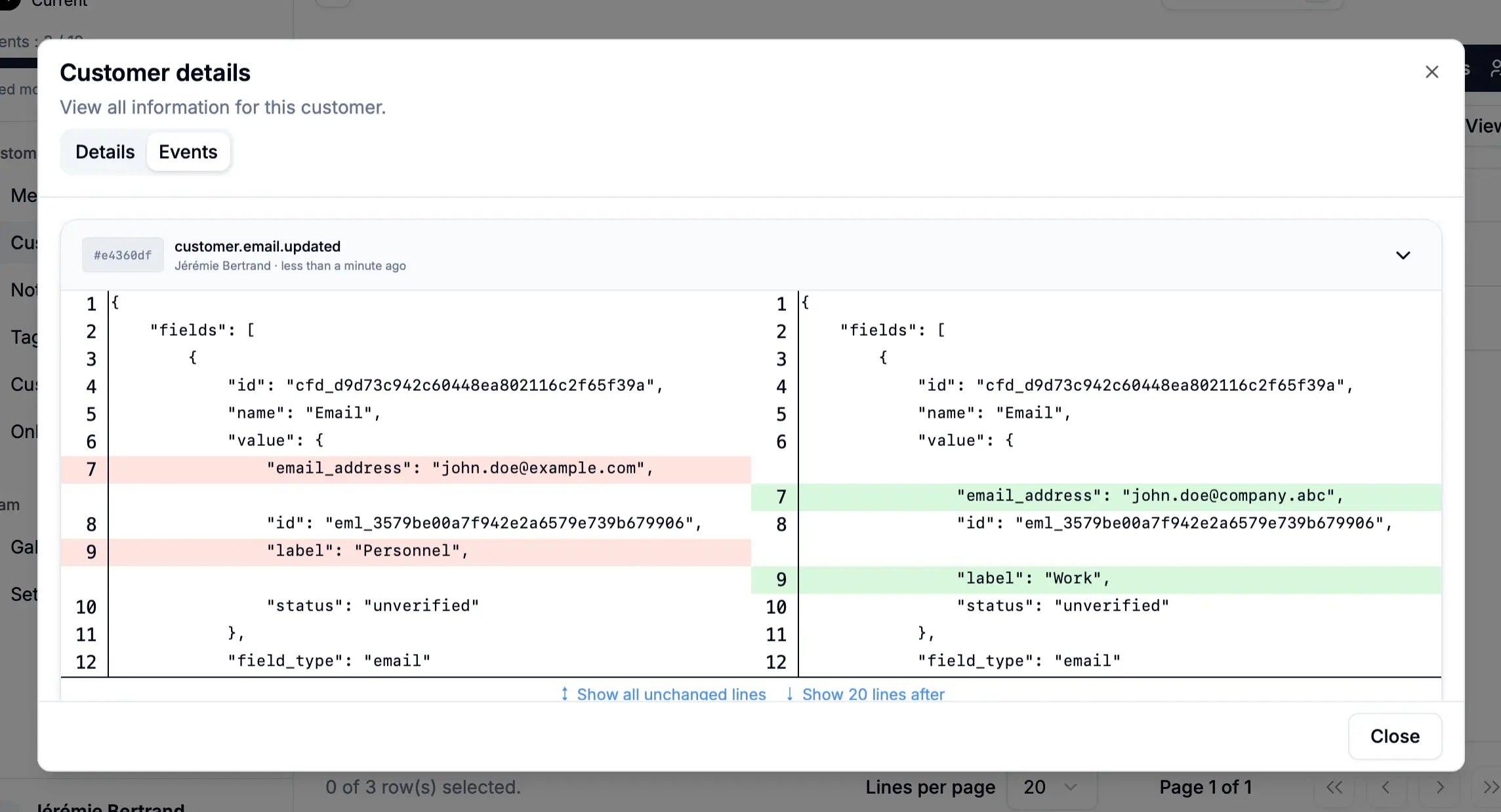 Real-time contact sync